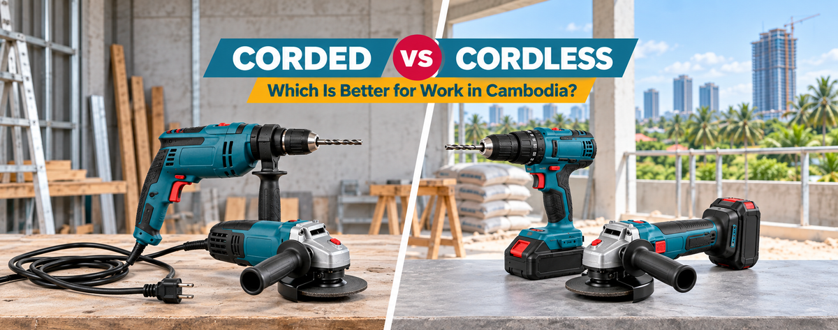 Corded vs Cordless Power Tools: Which Is Better for Work in Cambodia?