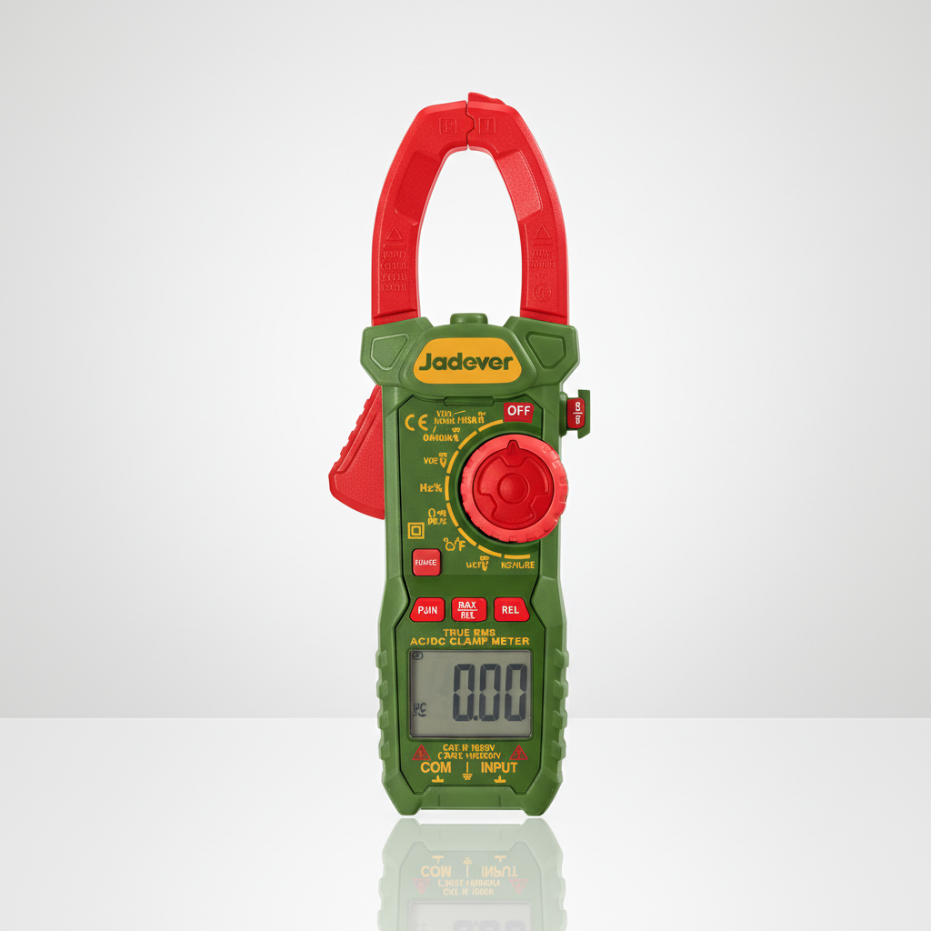 Jadever DC/AC Clamp Meter 1000A — Clean Single Object