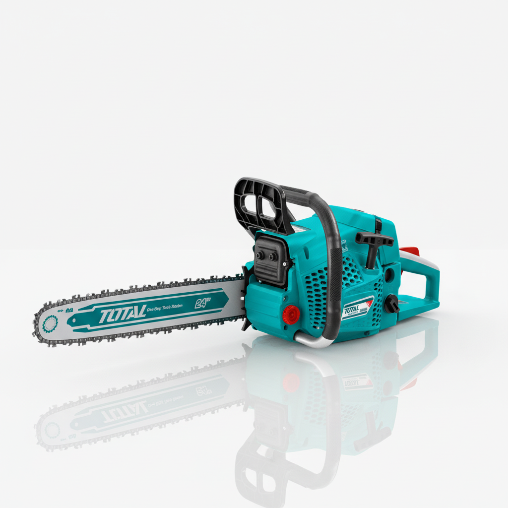 TOTAL Gasoline Chainsaw 62cc 2.4kW — Clean Single Object