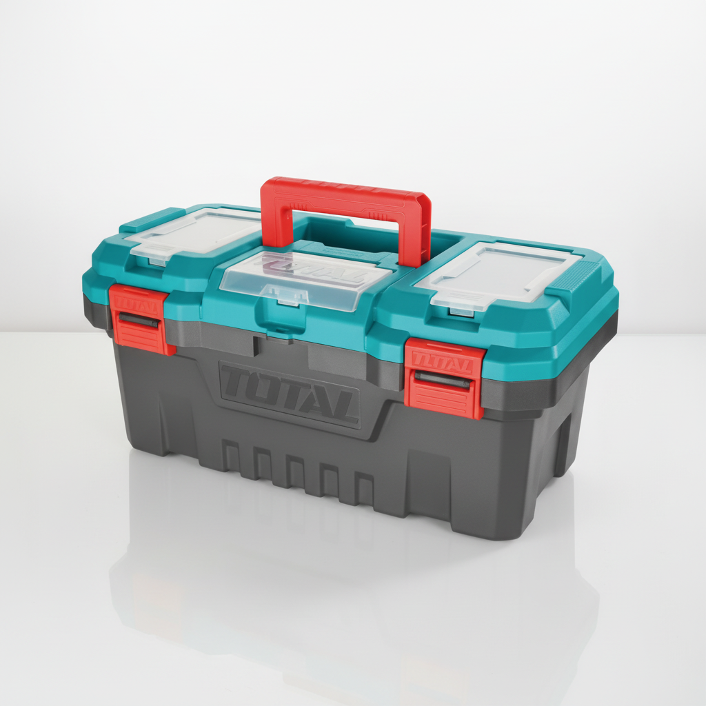 TOTAL Plastic Tool Box 20" — Clean Single Object