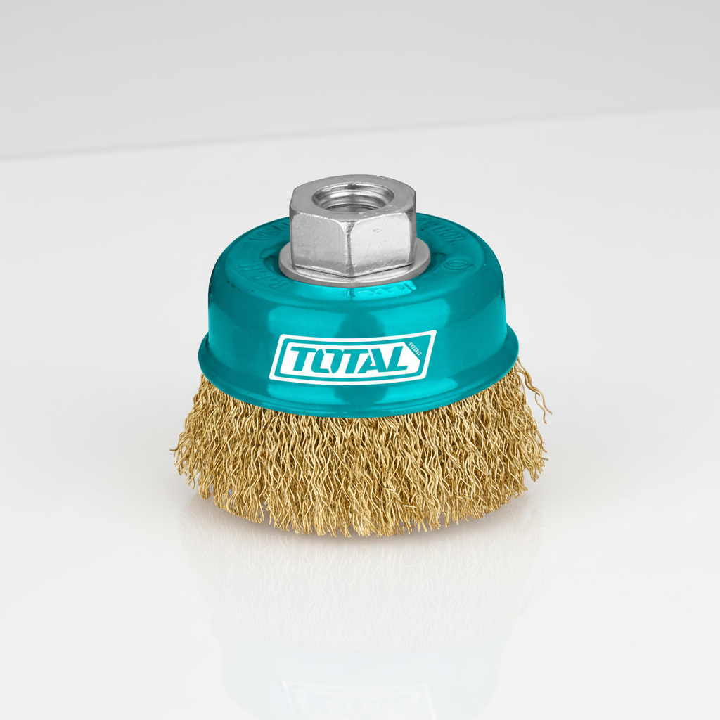 TOTAL Wire Cup Brush 125mm — Clean Single Object
