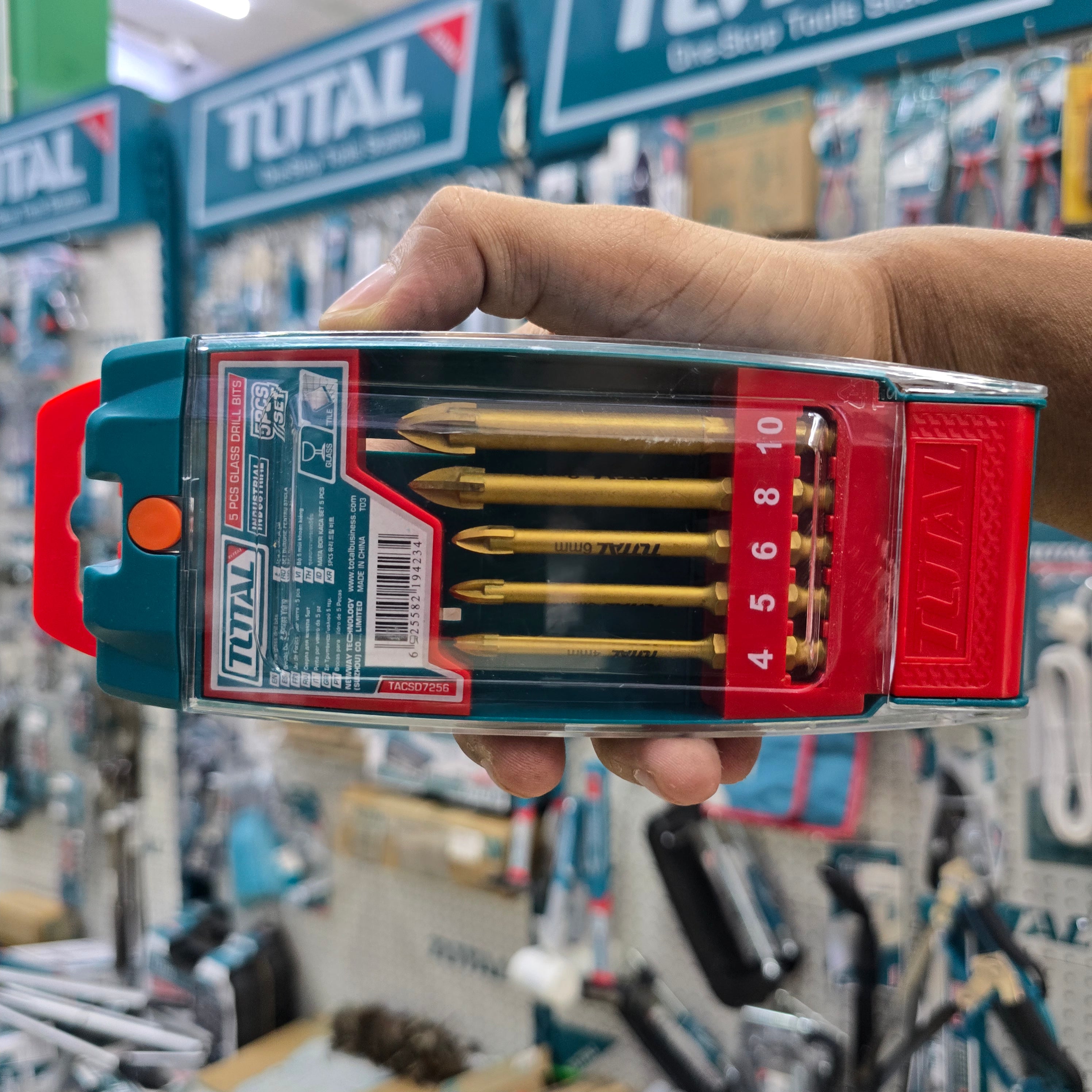 5 Pcs Glass Drill Bit Set TACSD7256