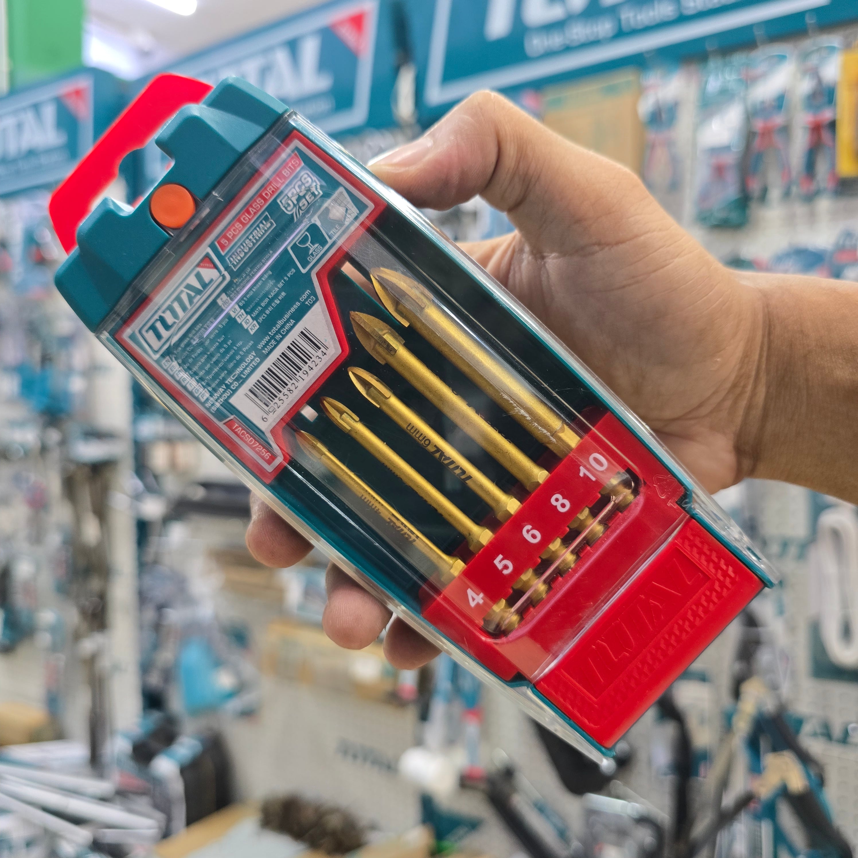 5 Pcs Glass Drill Bit Set TACSD7256