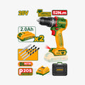 Brushless Cordless Impact Drill 20V 52Nm