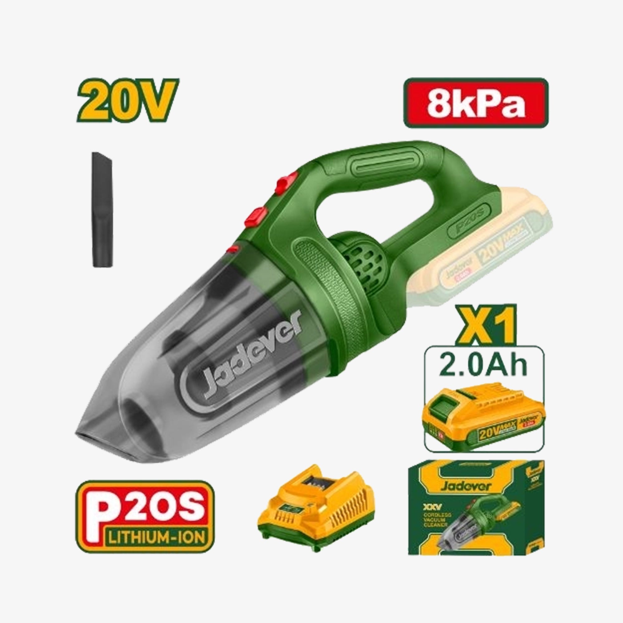 Cordless Vacuum Cleaner 20V 8kPa