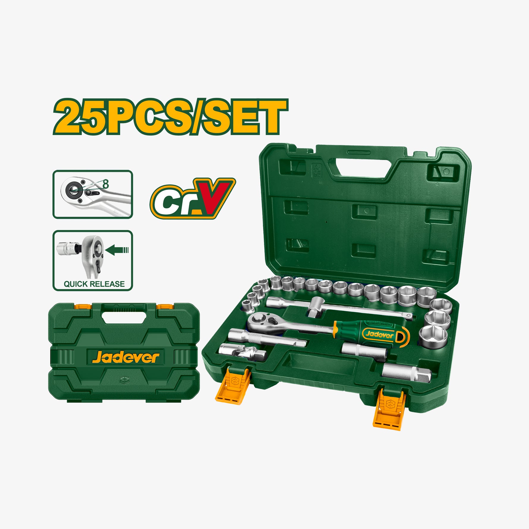 Socket Set 1/2" 25Pcs