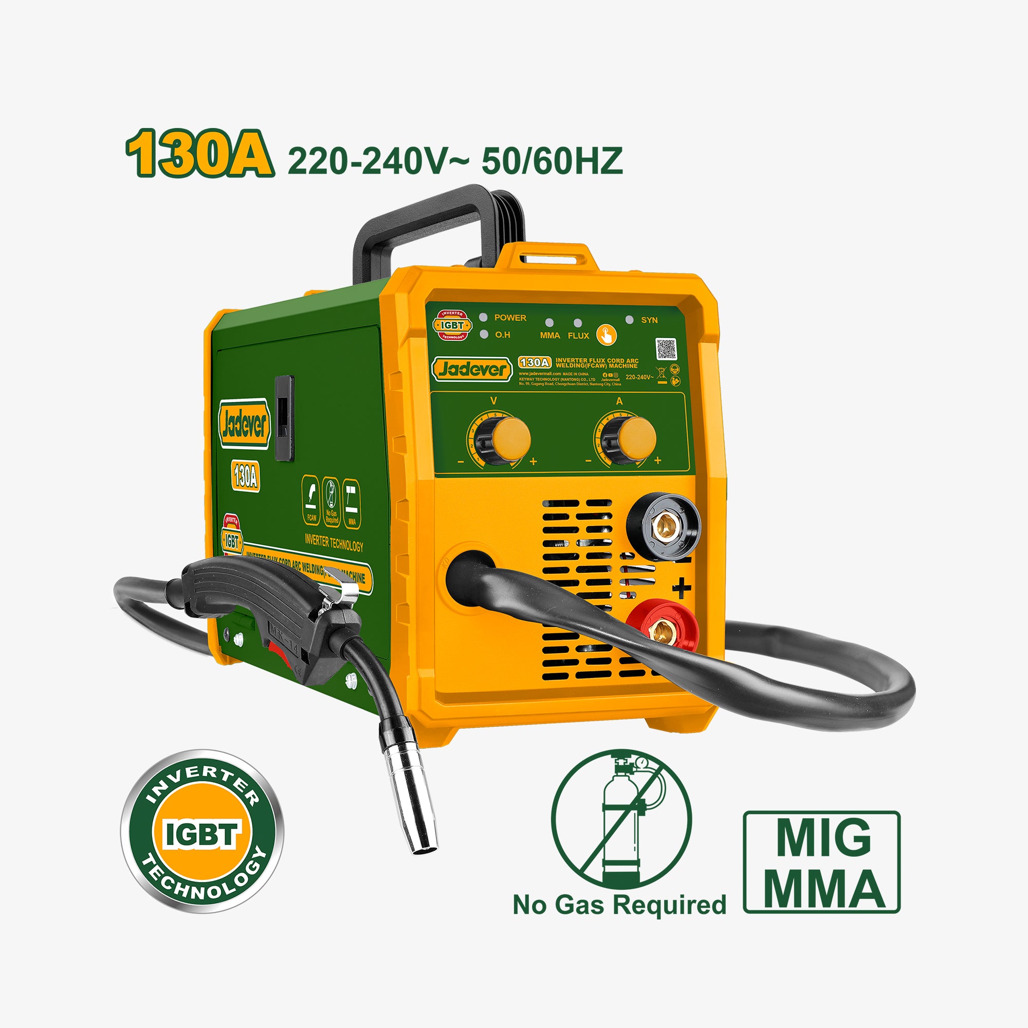 Inverter Flux Core MIG/MMA Welding Machine 130A