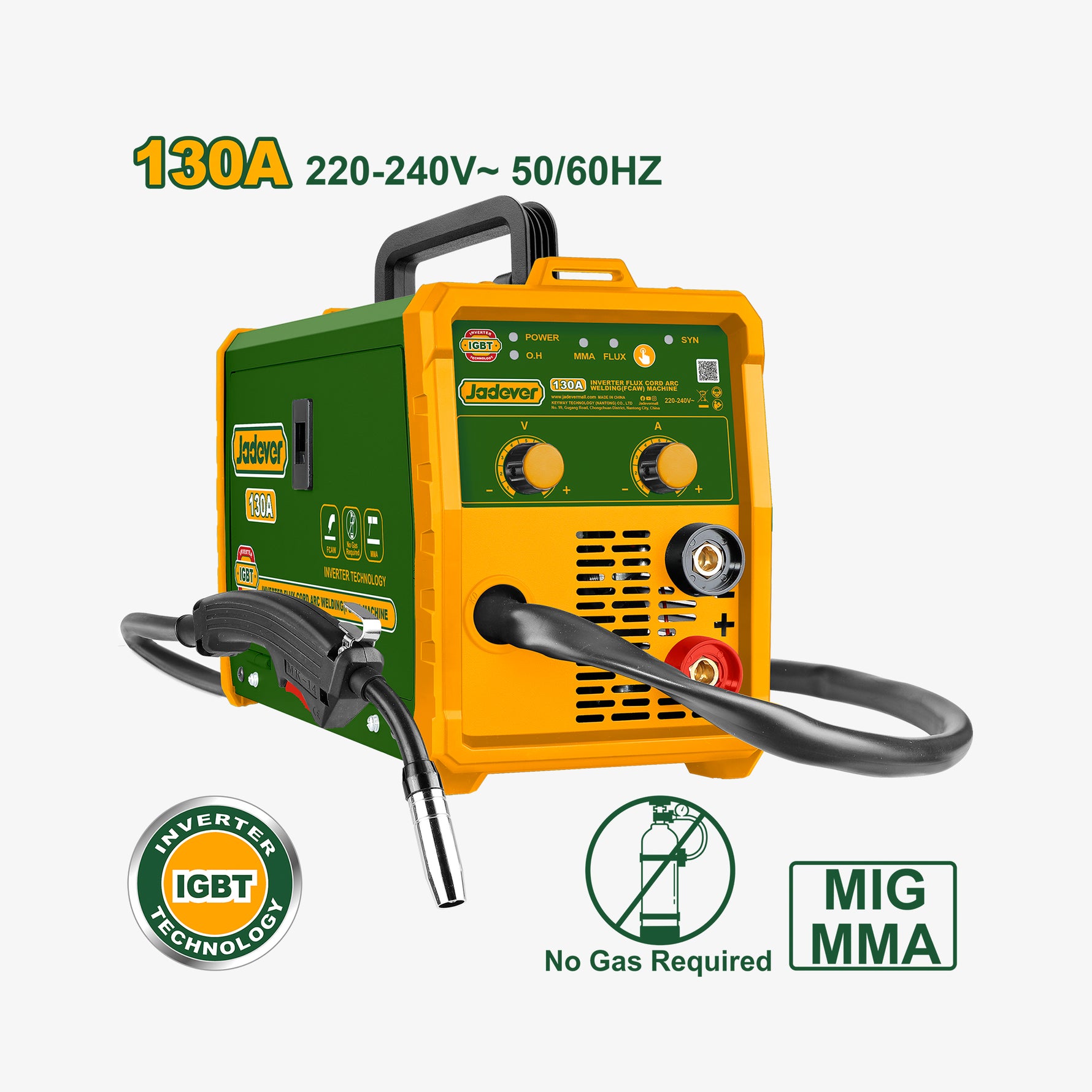 Inverter Flux Core MIG/MMA Welding Machine 130A