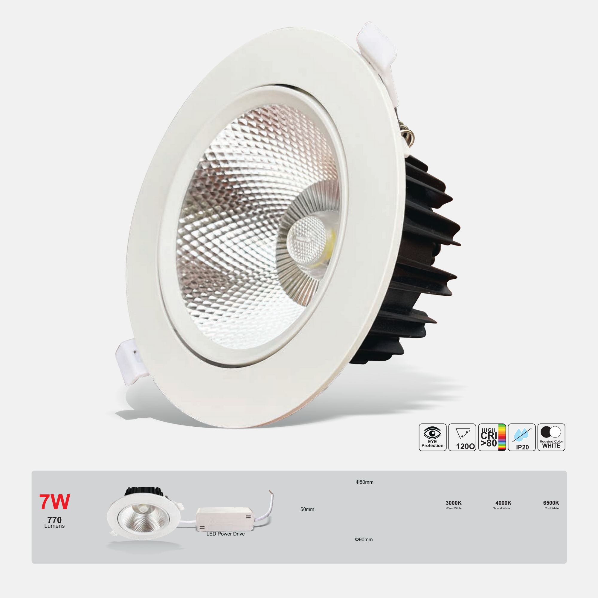 LED Downlight 7W