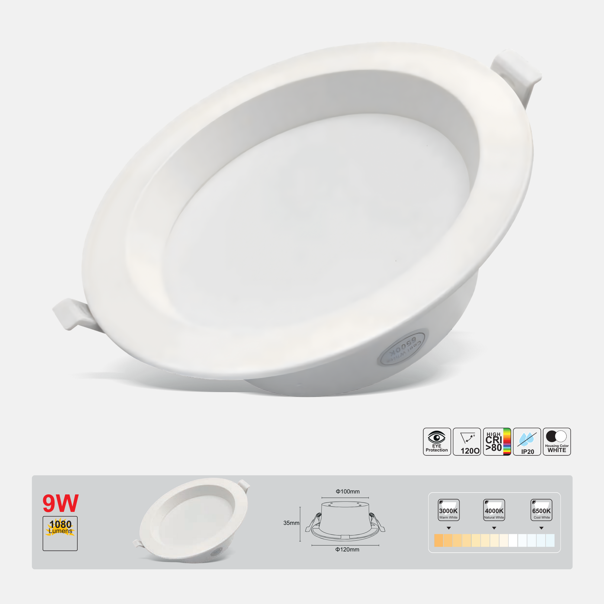 LED Downlight 9W