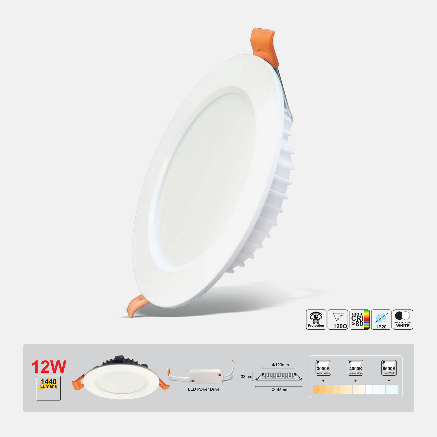 LED Downlight 12W