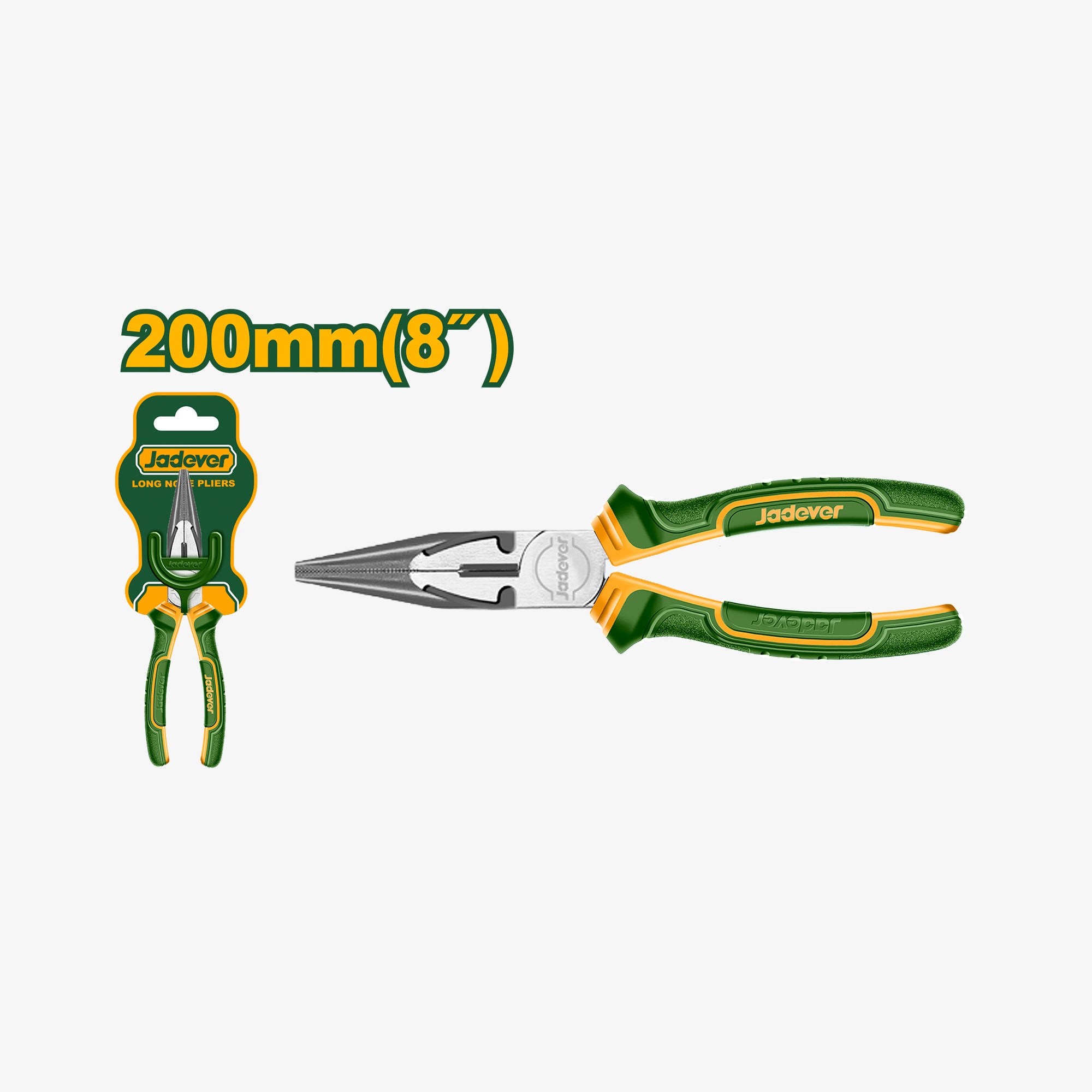 Pair of green and yellow pliers with 'Jadovar' branding on a white background.