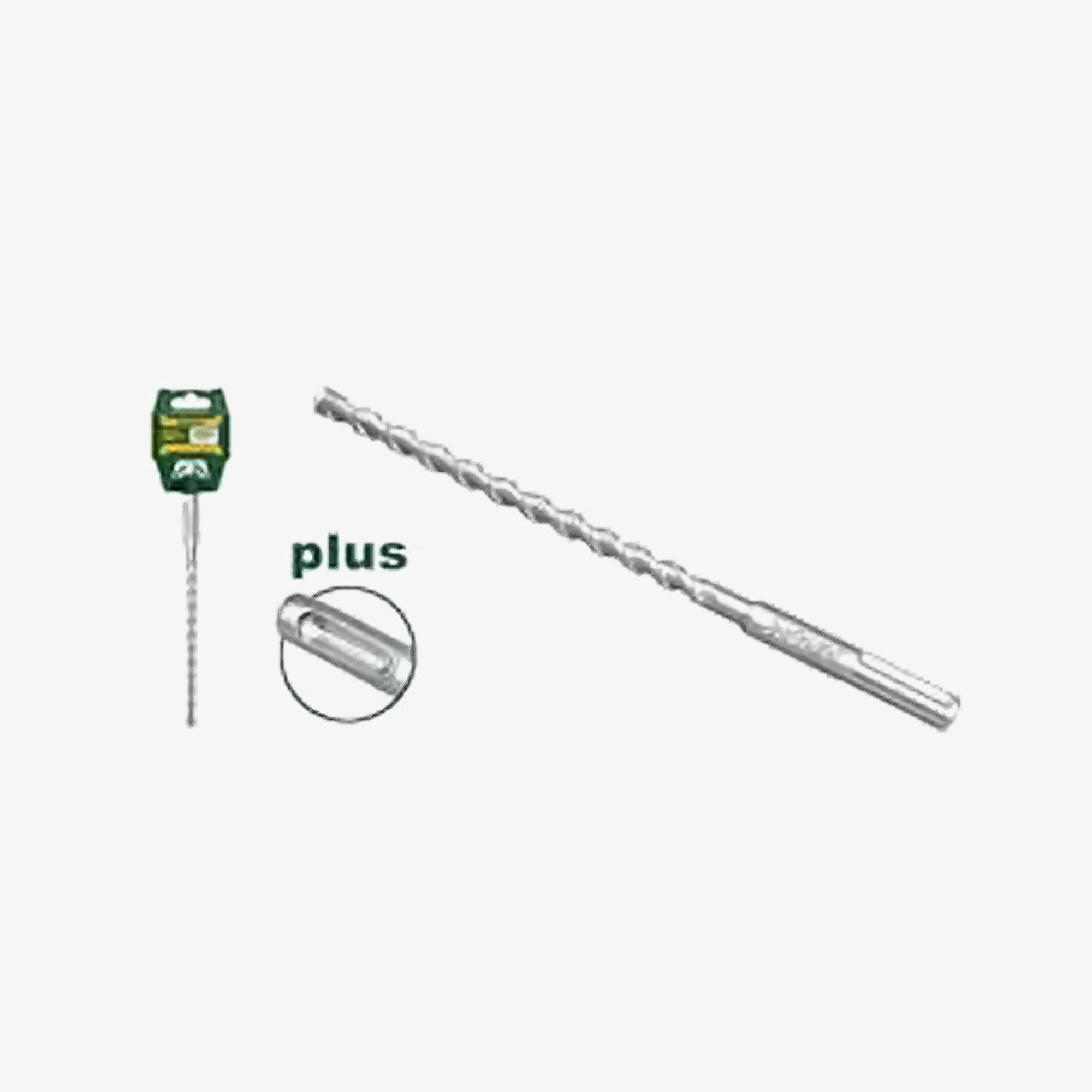 Drill bit with packaging on a white background