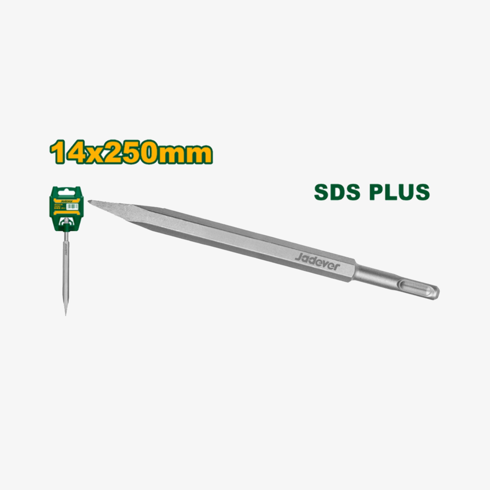  SDS Plus drill bit with Jägerov branding on a white background