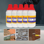 Five bottles of Sika 703 sealant with application images on a gray background