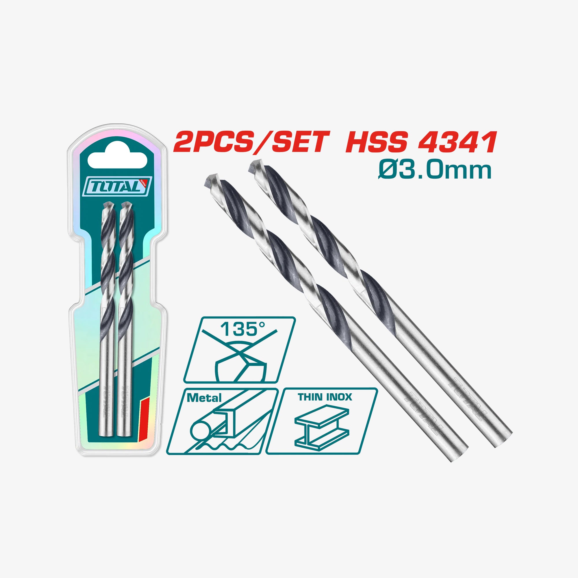 HSS DIN4341 Drill Bit 3mm TAC1200034
