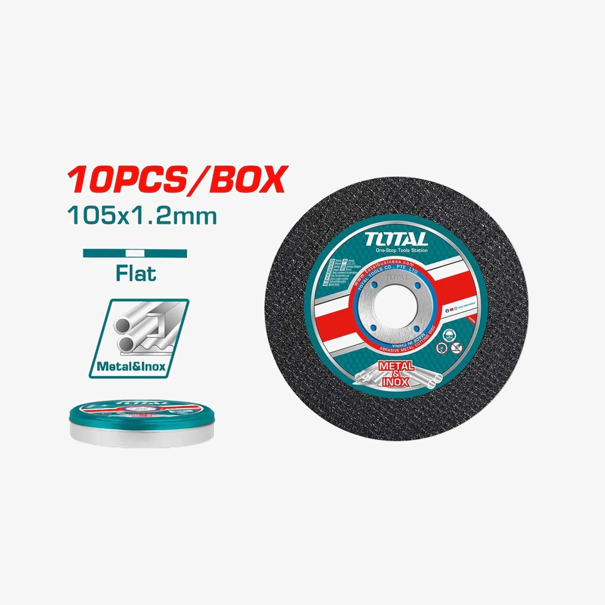 10 Pcs Abrasive Metal Cutting Disc Set TAC2211005