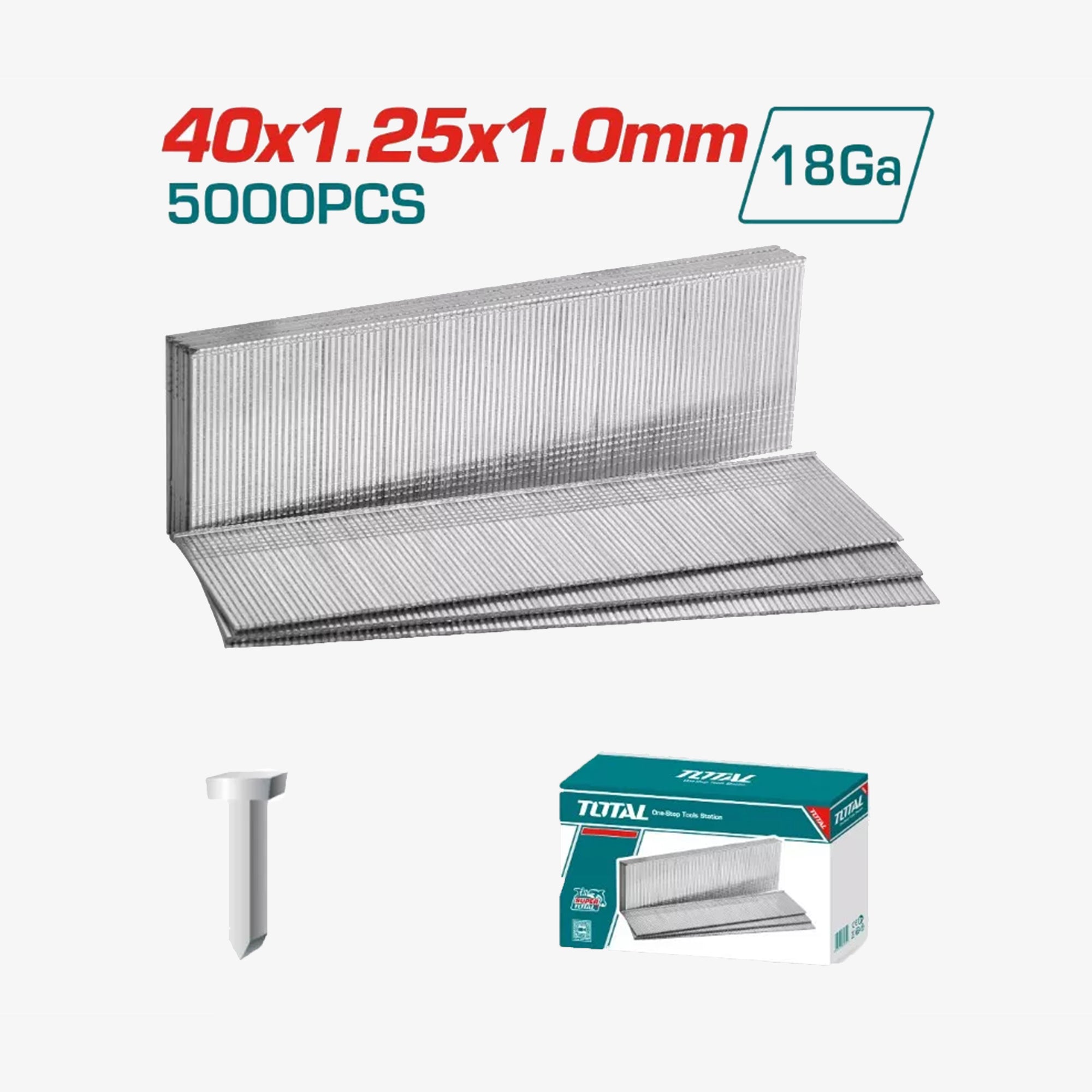 TOTAL Brad Nail 40mm 5000 pcs