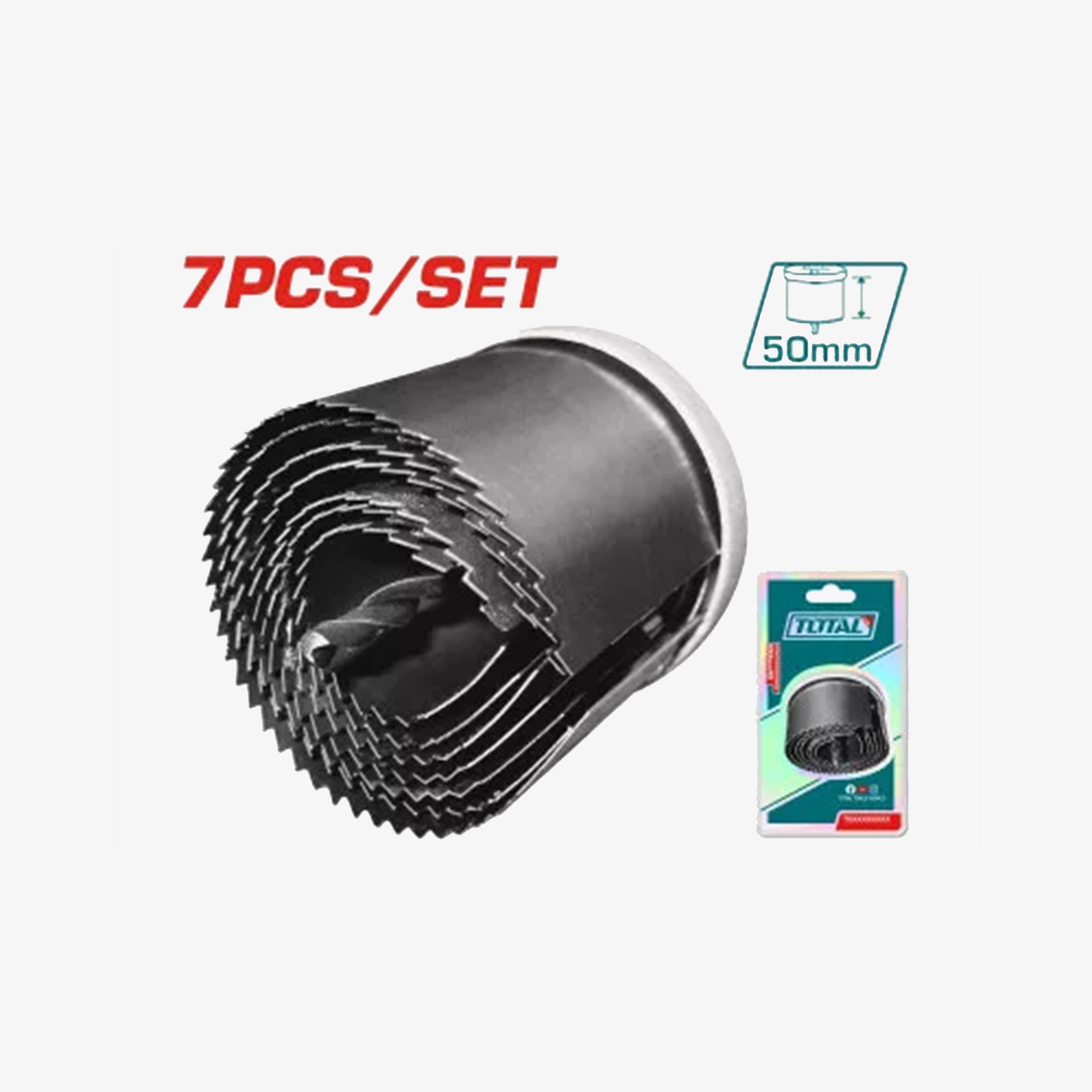7 Pcs Hole Saw Set TACSH3071