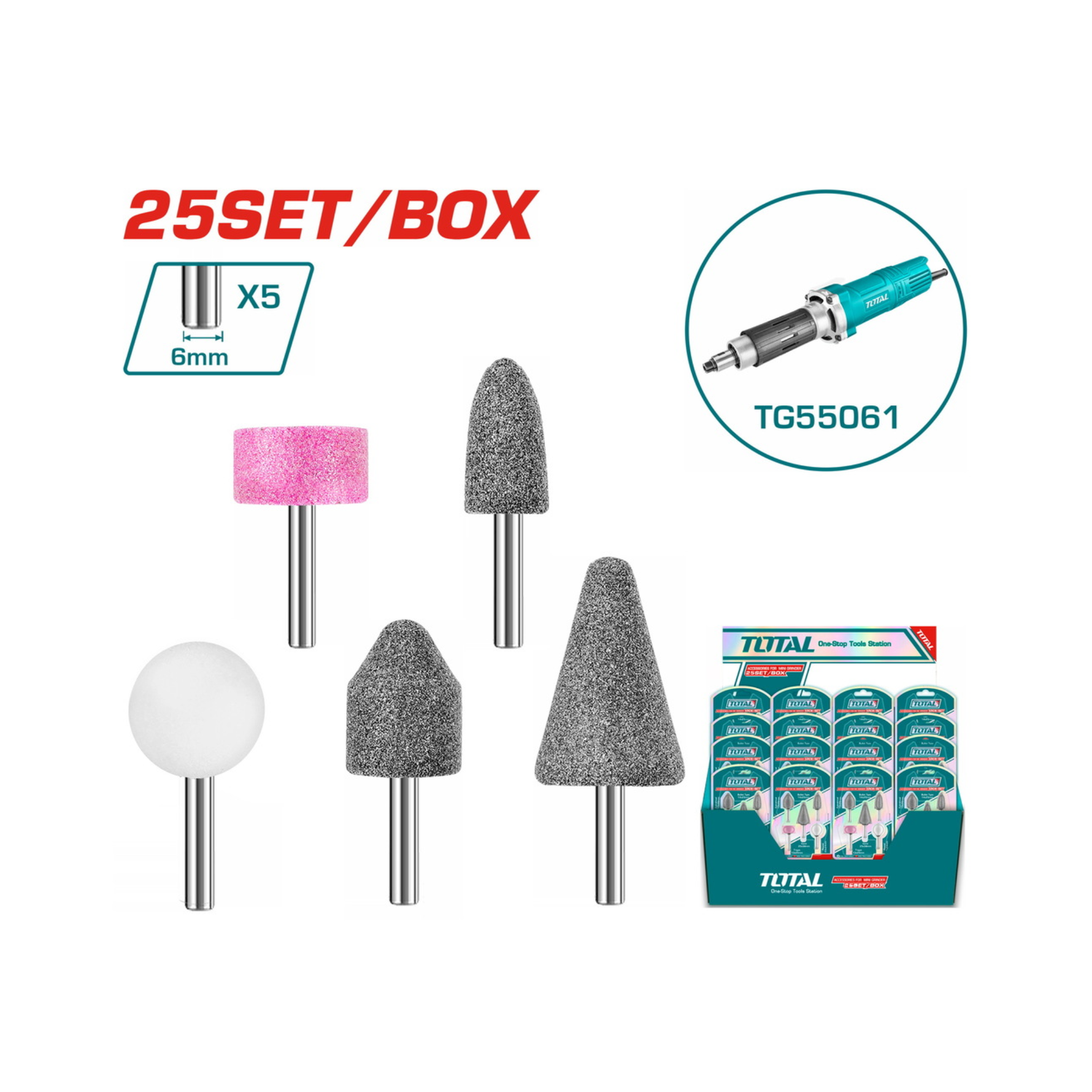 Die Grinder Accessories Set TAKB0502
