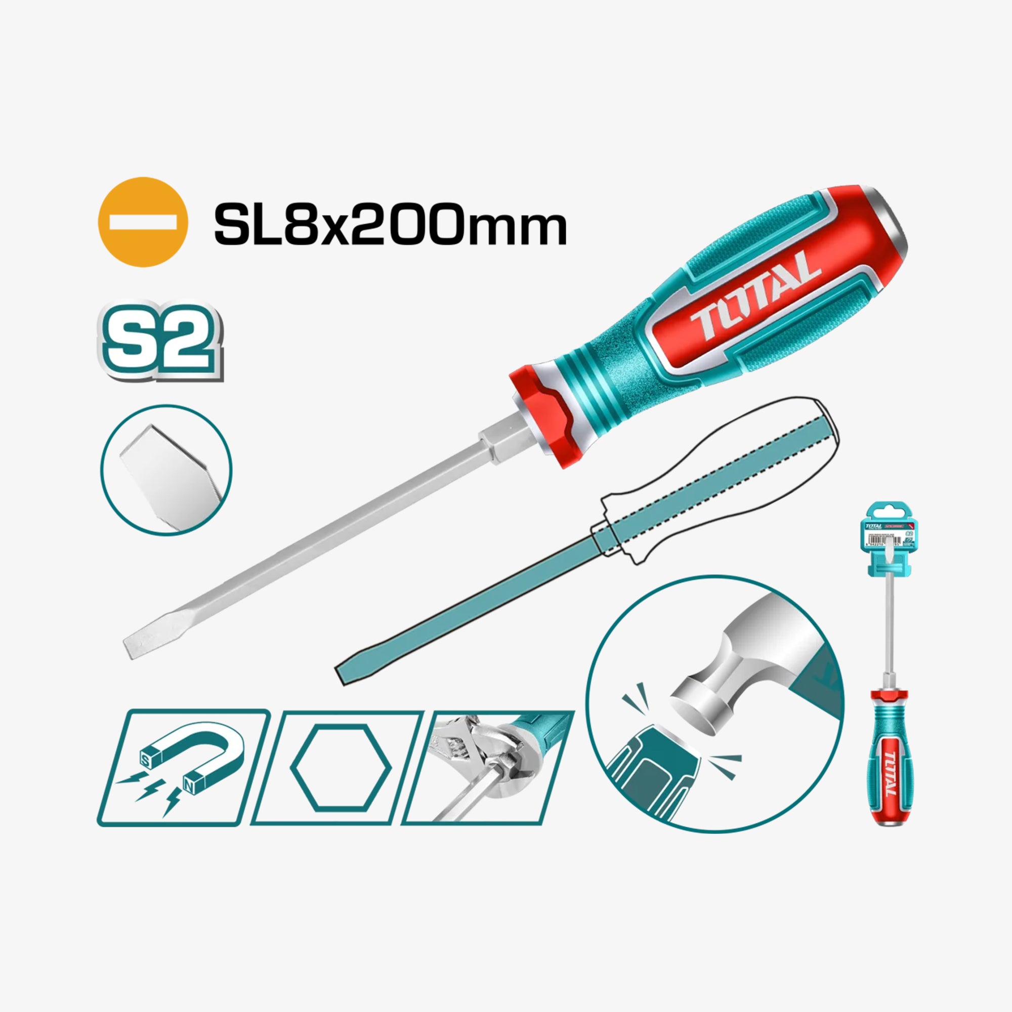 Go-Through Screwdriver SL8