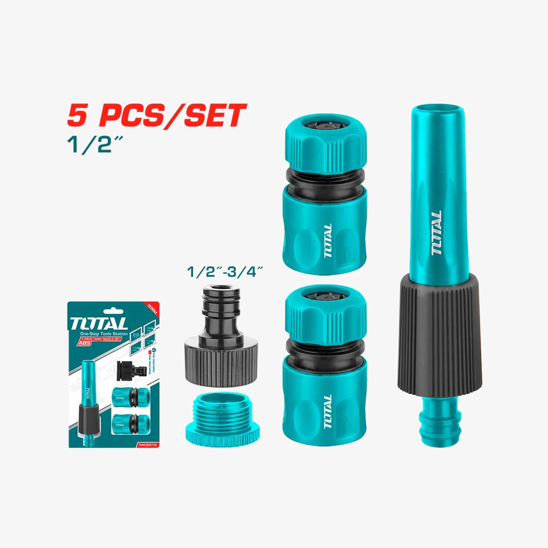 5 Piece Twist Nozzle Set THHCS05122