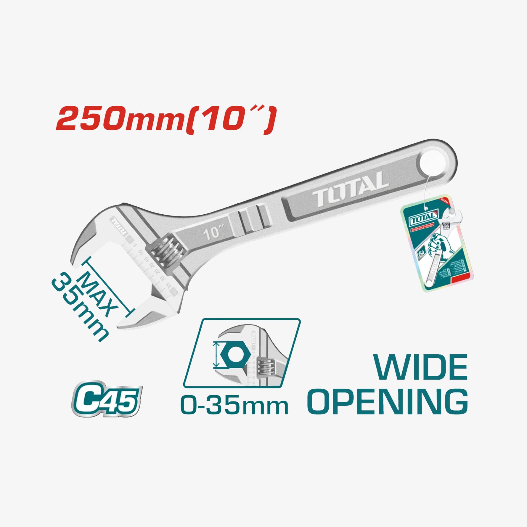 Adjustable Wrench 10"