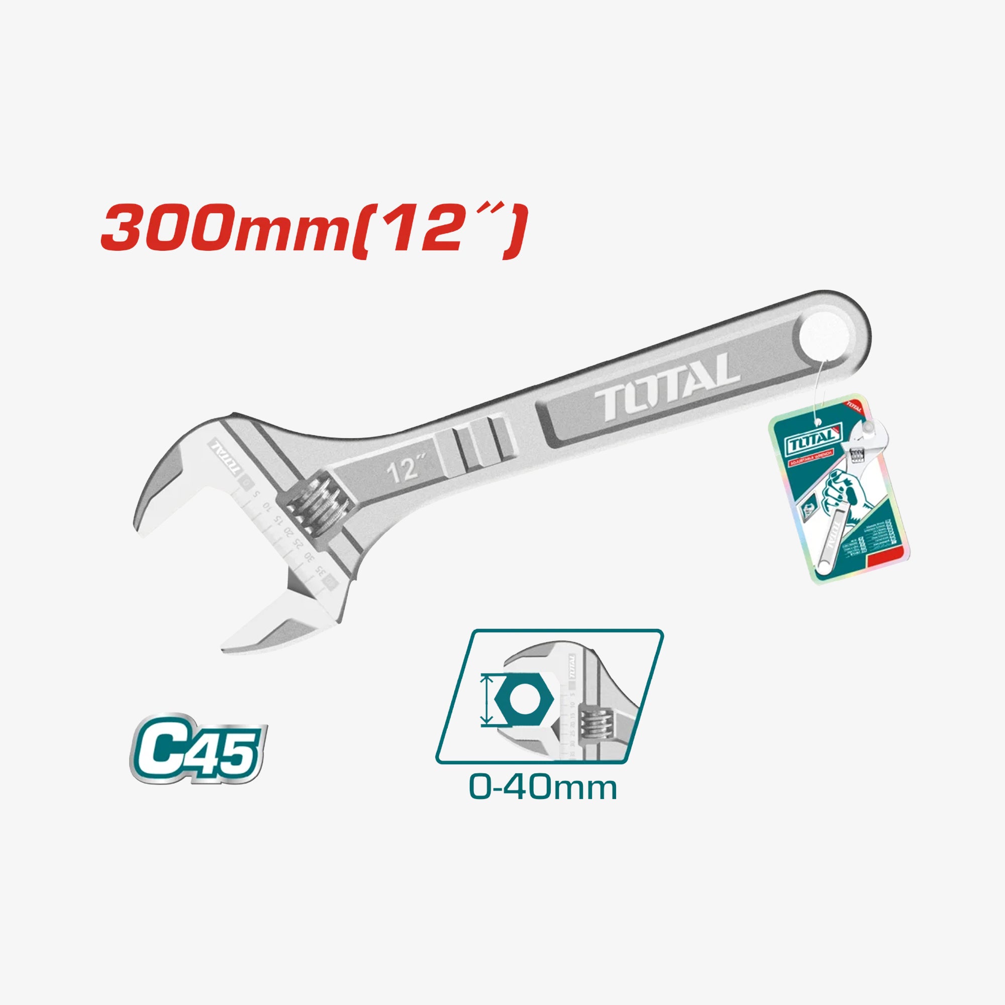 Adjustable Wrench 12"