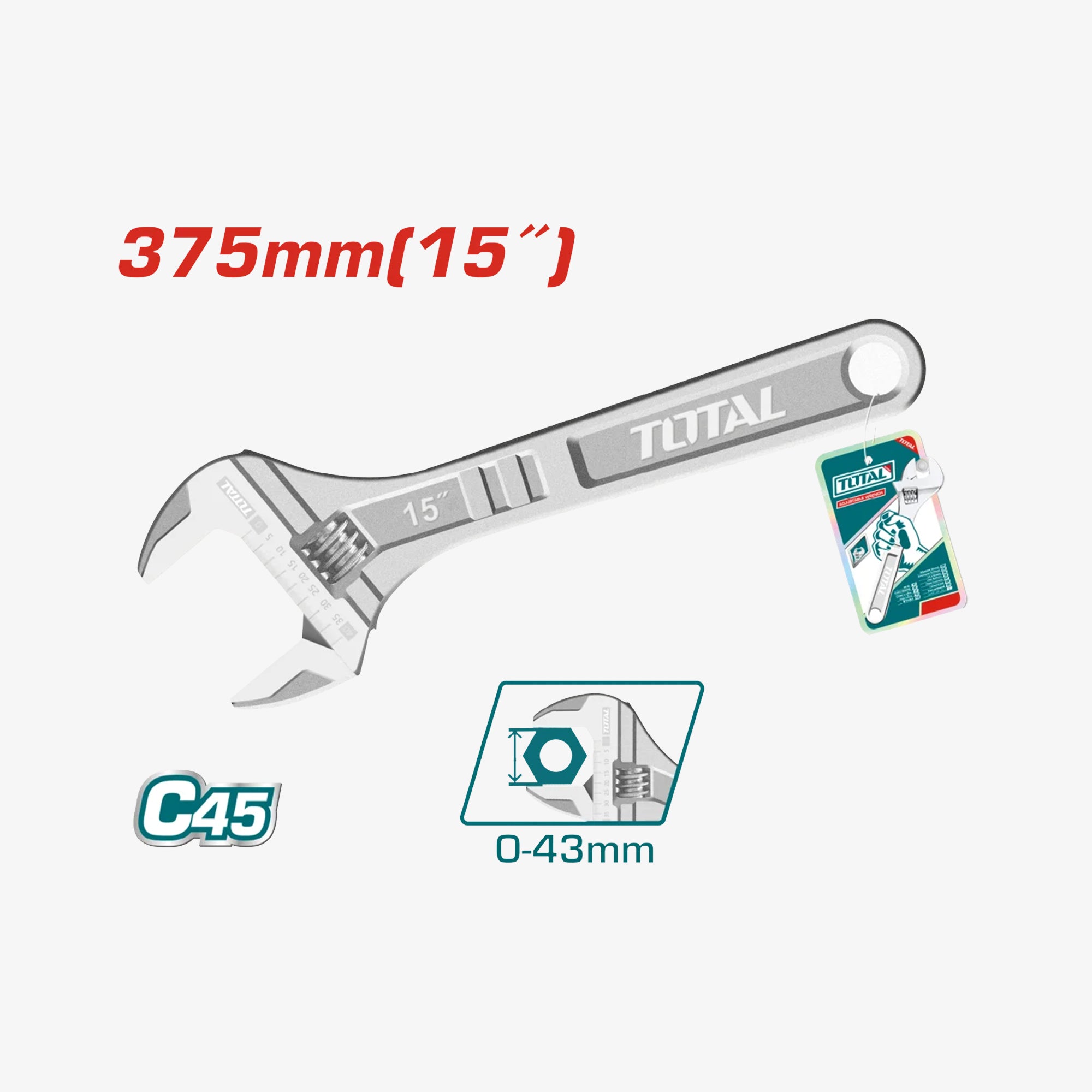 Adjustable Wrench 15"