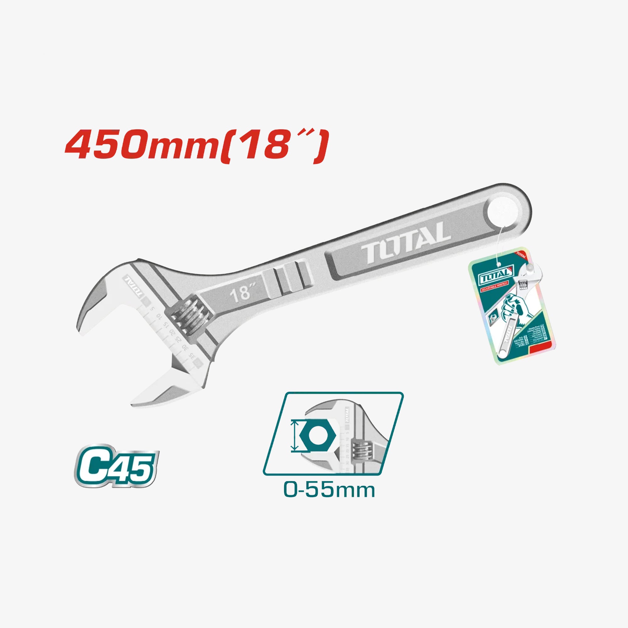Adjustable Wrench 18"