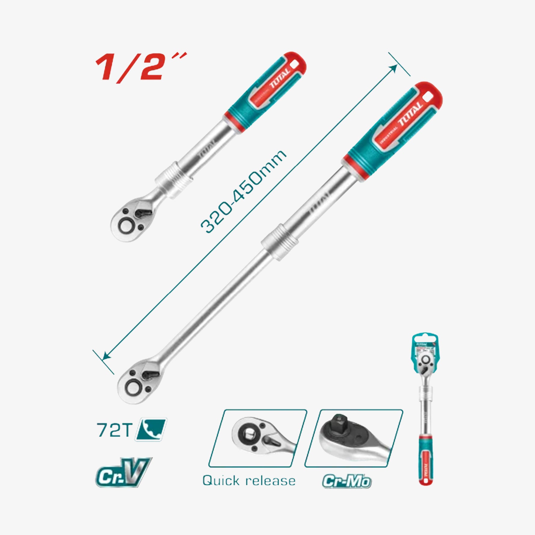 Ratchet Wrench 1/2"