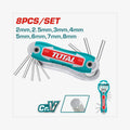 TOTAL 8 PCS Hex Key Set
