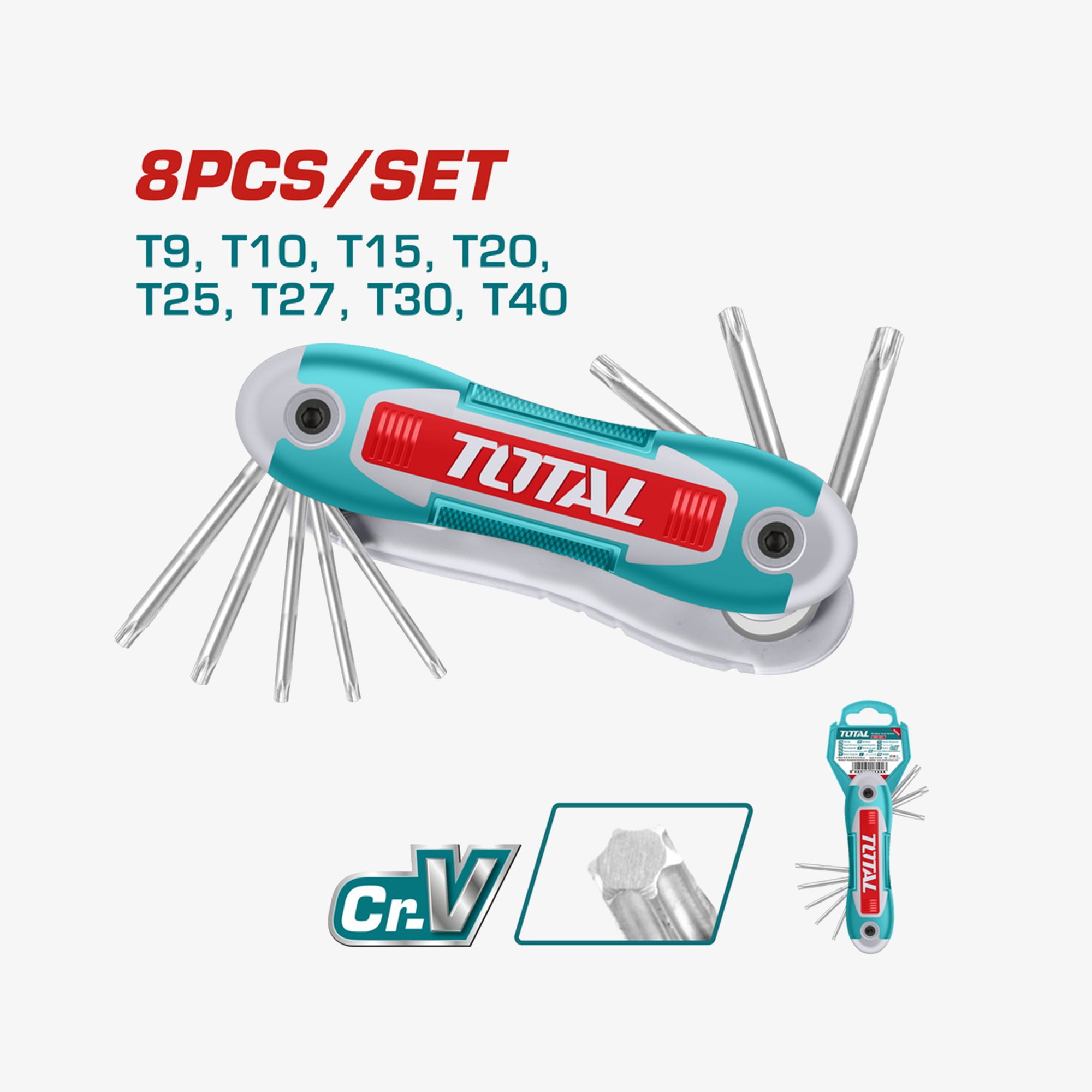TOTAL 8 PCS Torx Key Set