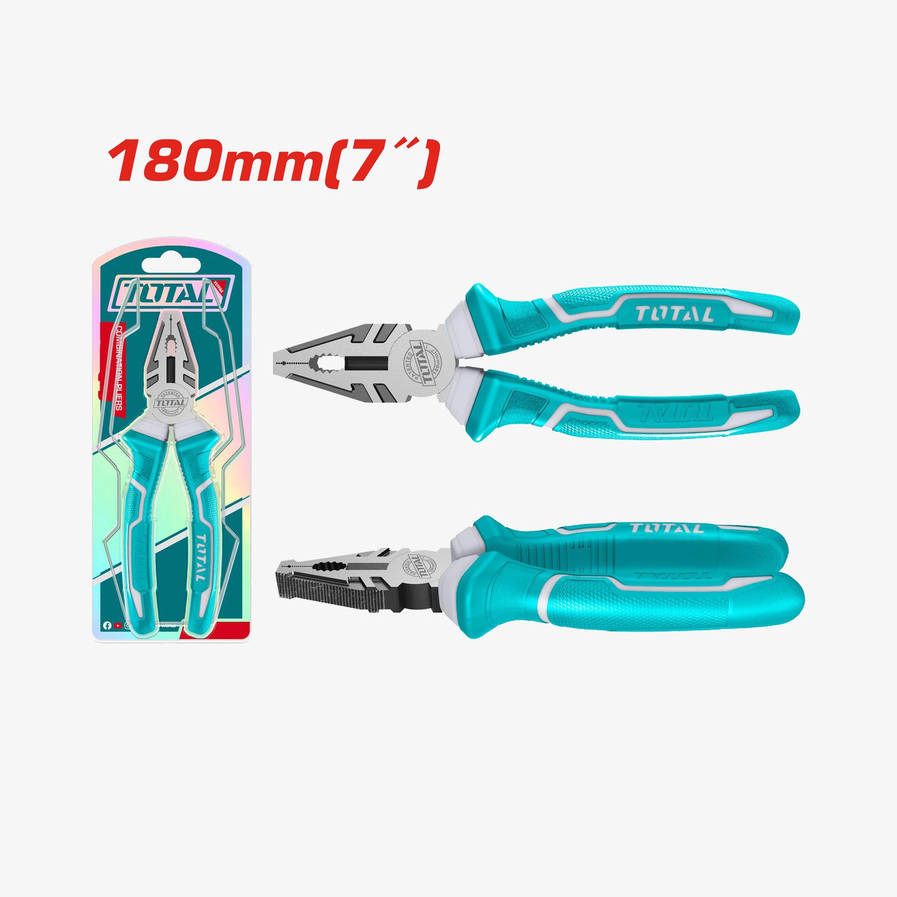 TOTAL Combination Pliers 180mm