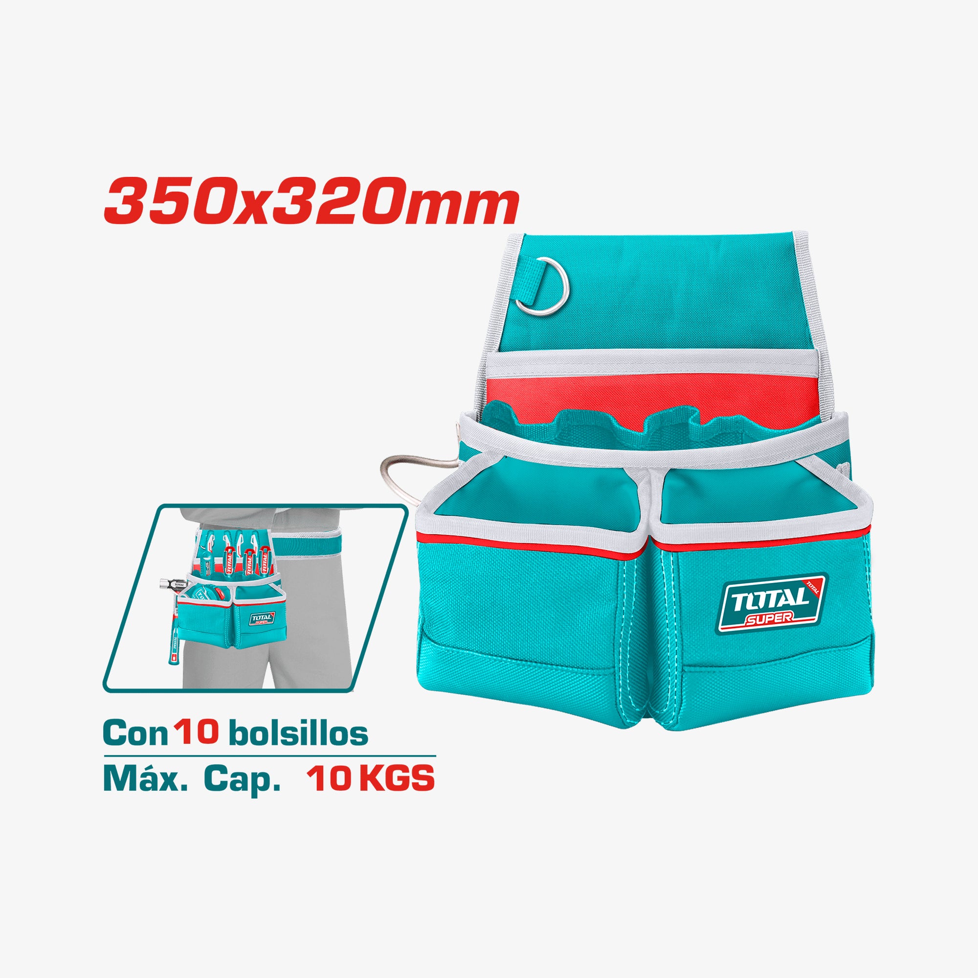 10-Pocket Tool Pouch