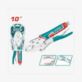 TOTAL Curved Jaw Lock Pliers 250mm