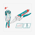 TOTAL Long Nose Locking Pliers 225mm