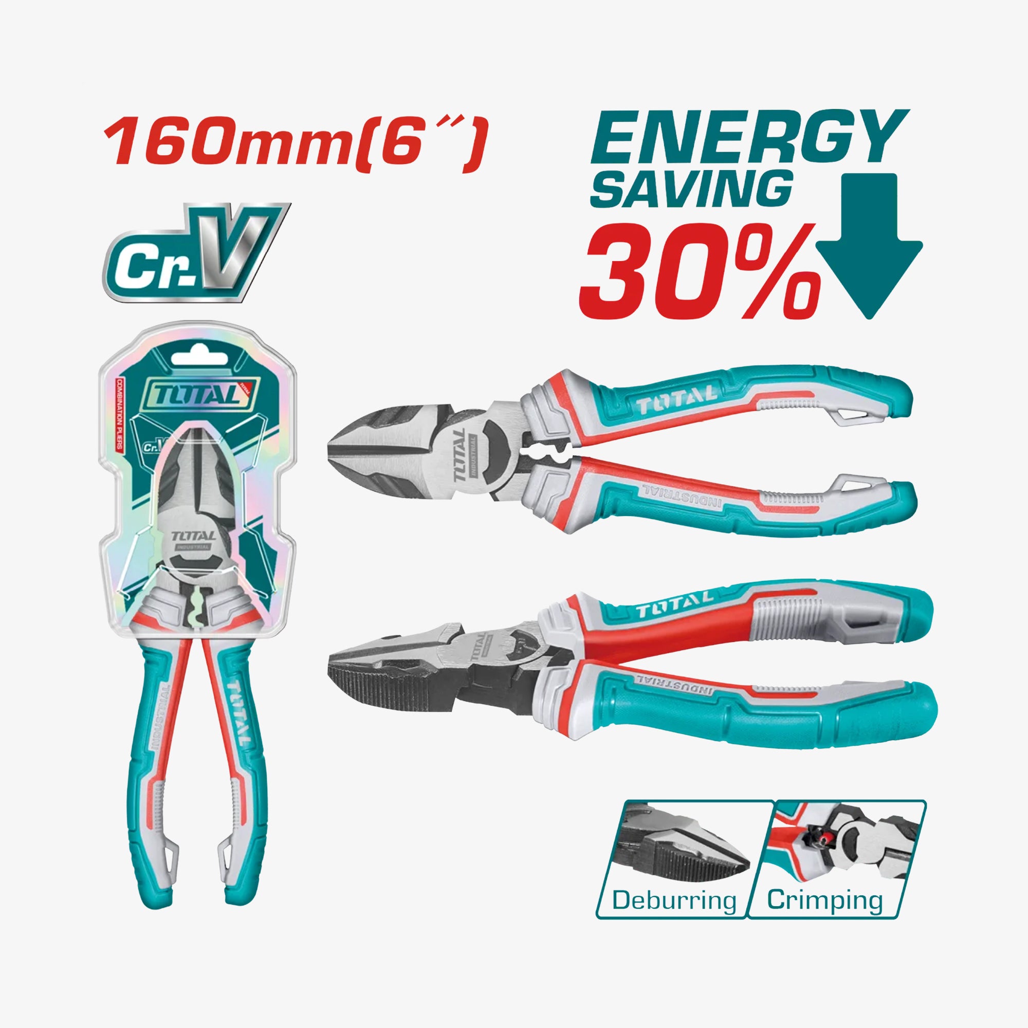 TOTAL Diagonal Cutting Pliers 160mm