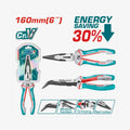 TOTAL High Leverage Bent Nose Pliers 160mm