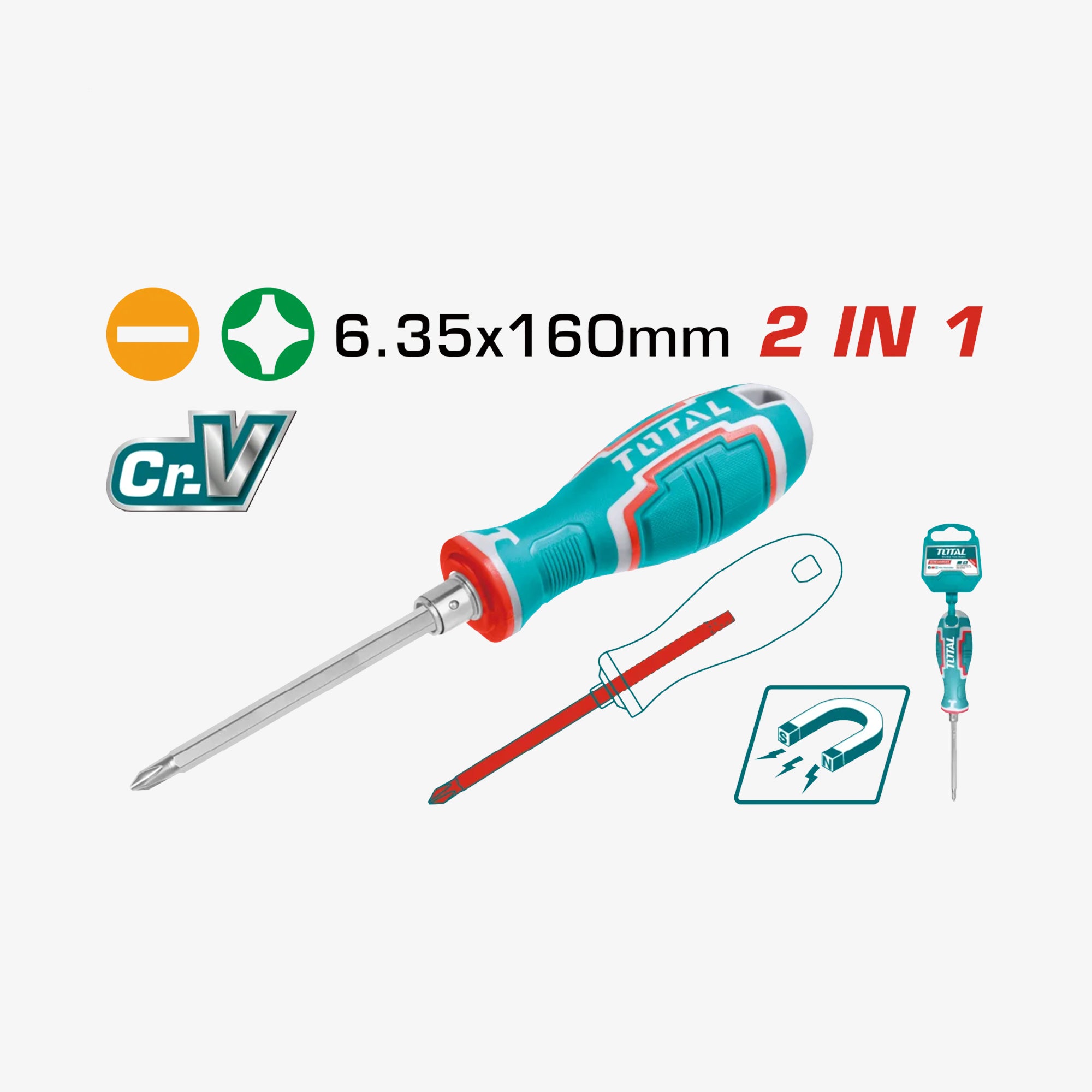 Screwdriver 2-in-1 PH2+SL6