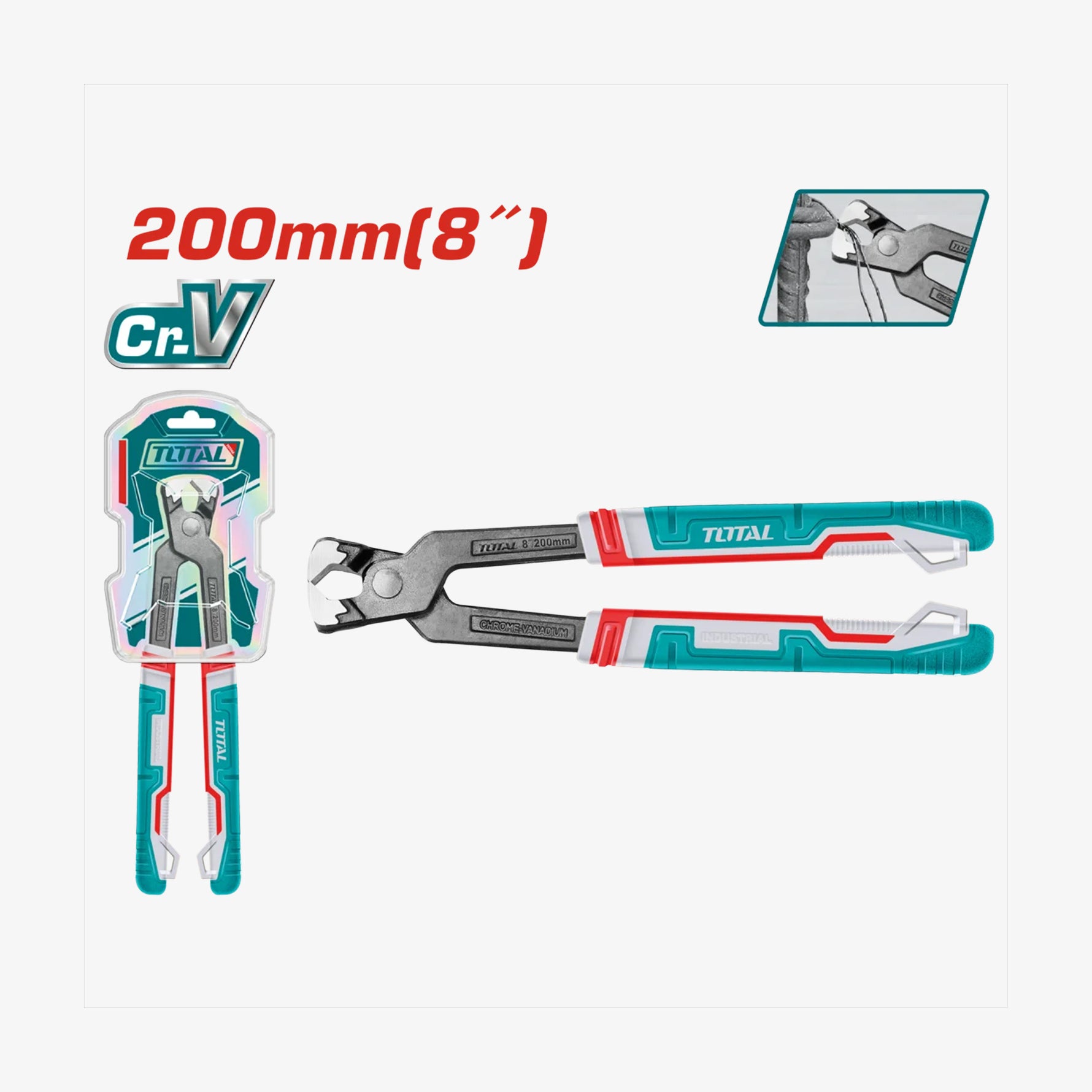 TOTAL Rabbet Pliers 200mm CR-V