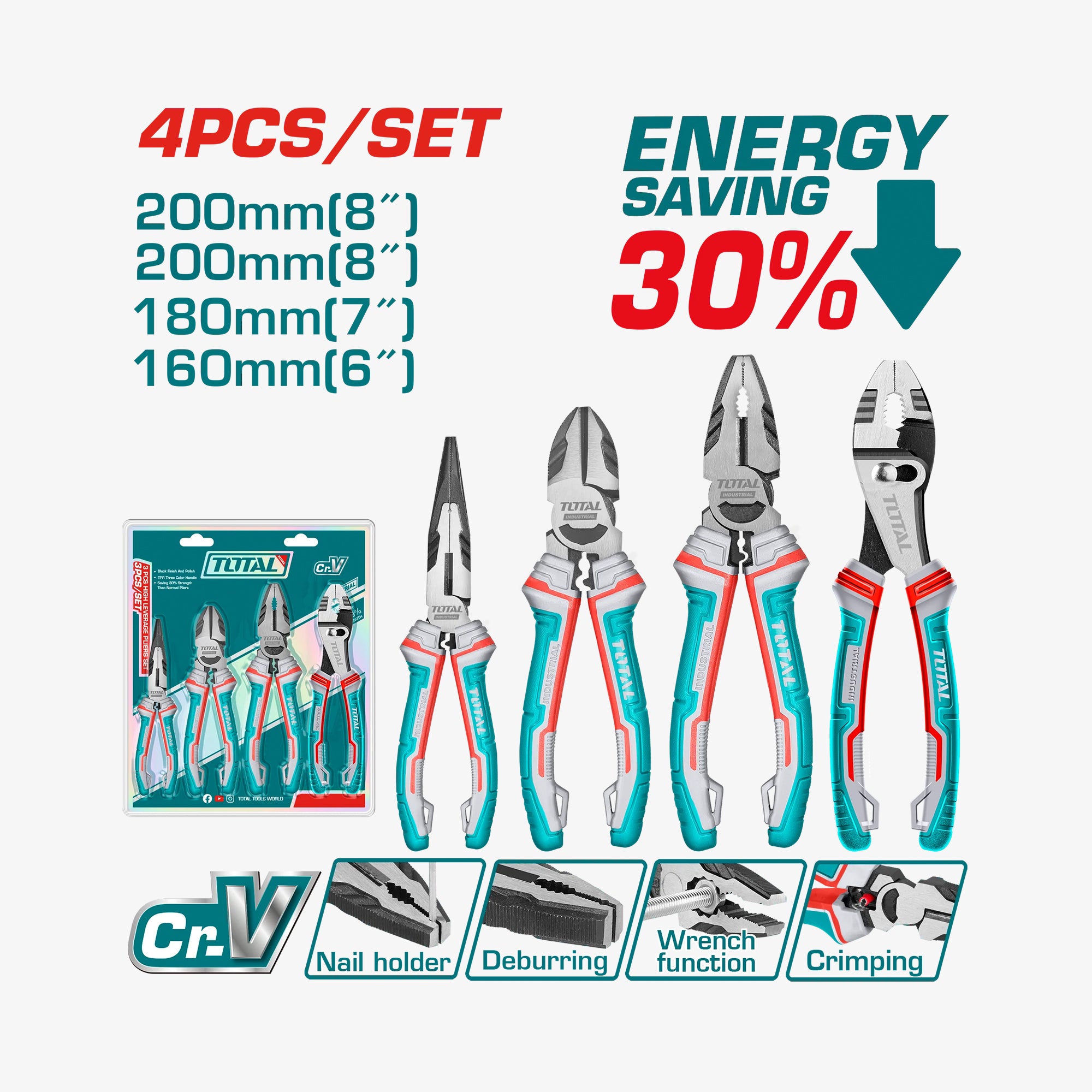 Pliers Set 4pcs