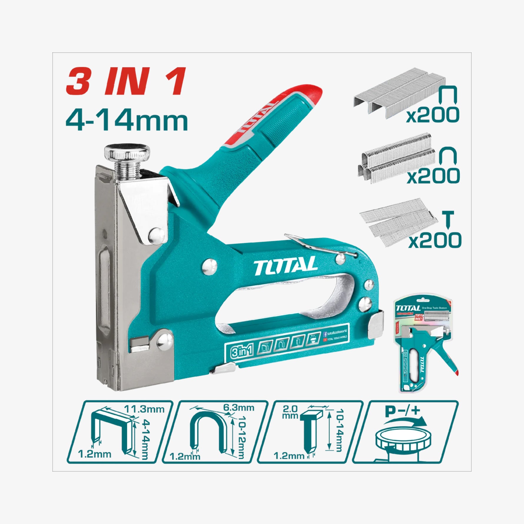 TOTAL 3-in-1 Staple Gun