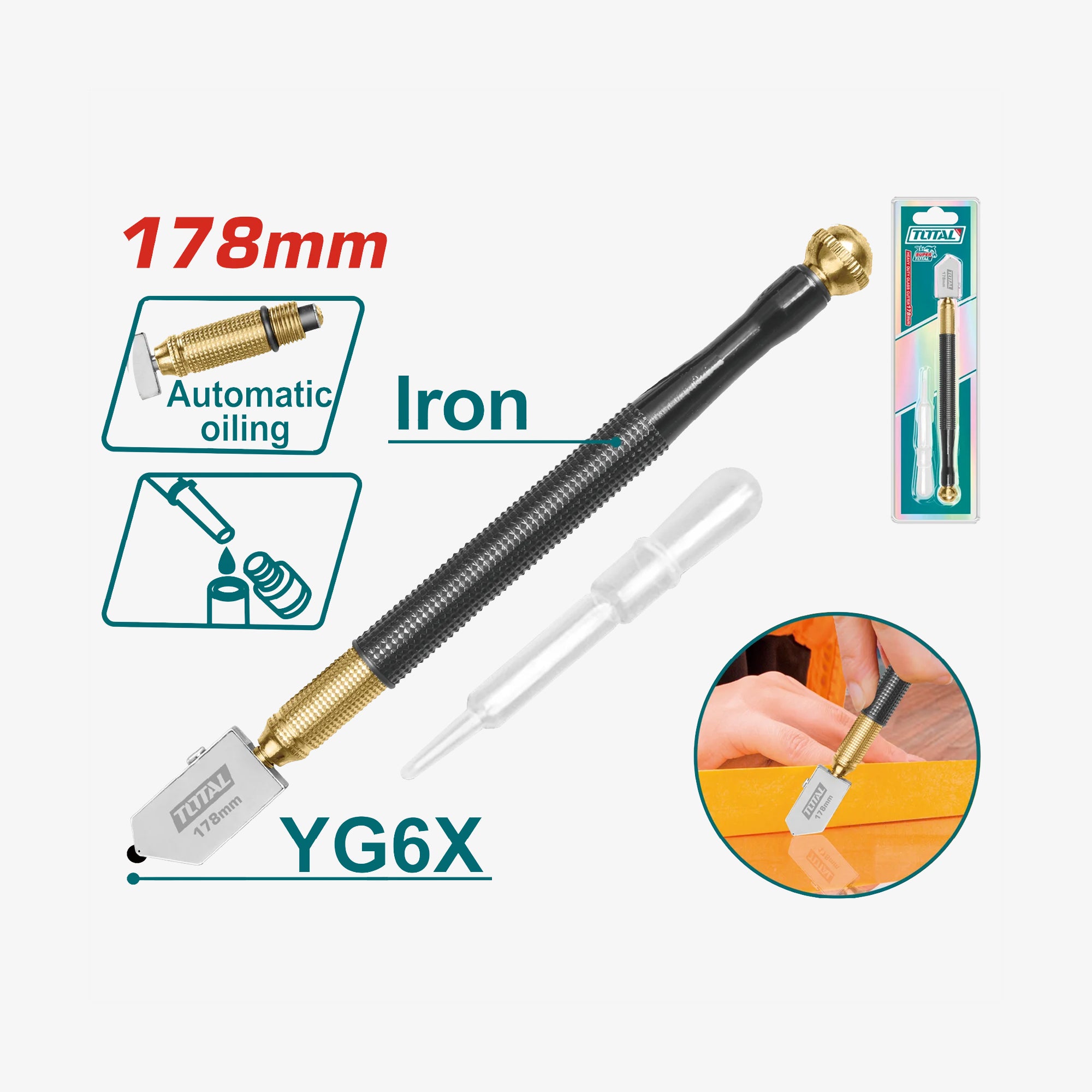 Glass Cutter 178mm