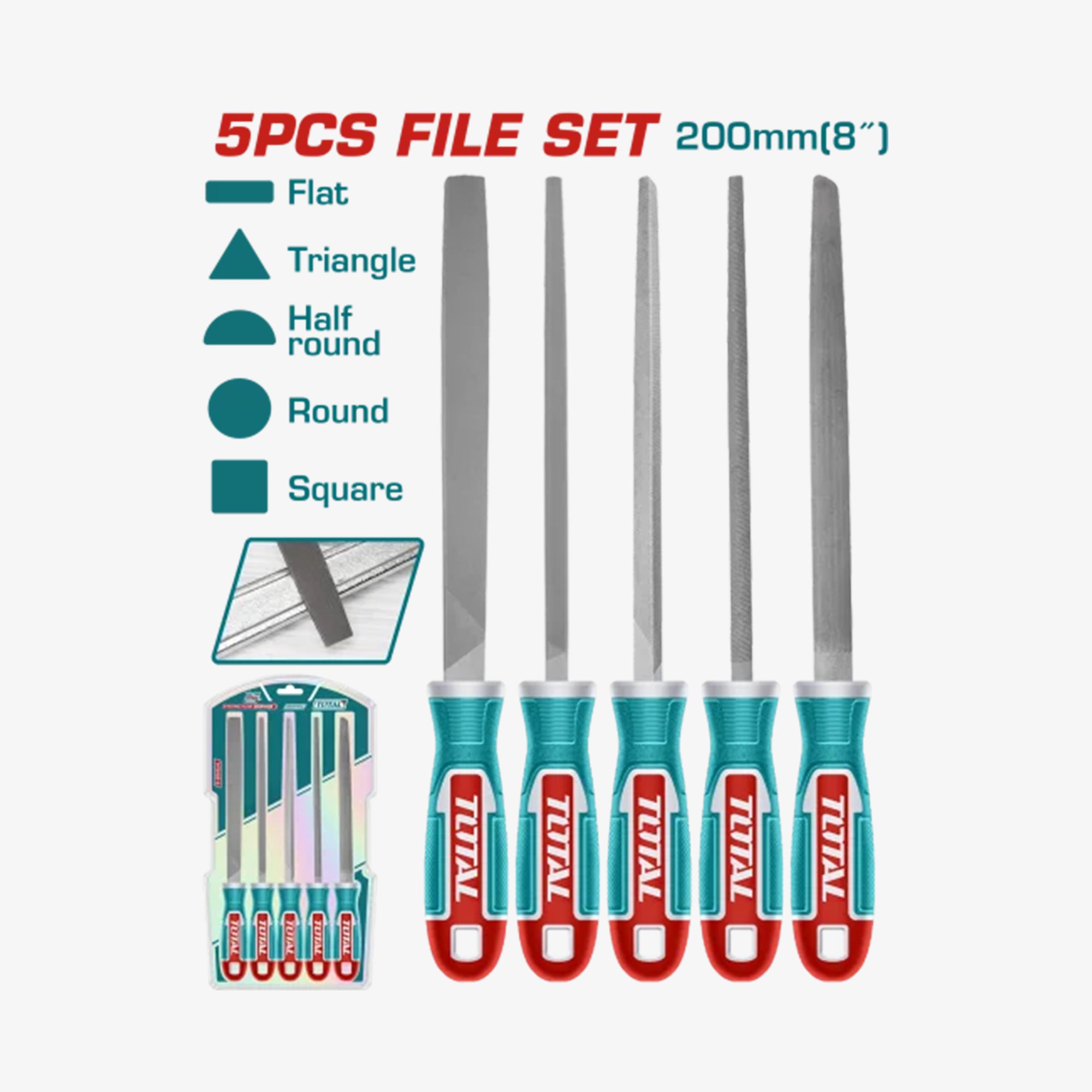 Steel File Set 5 Pcs