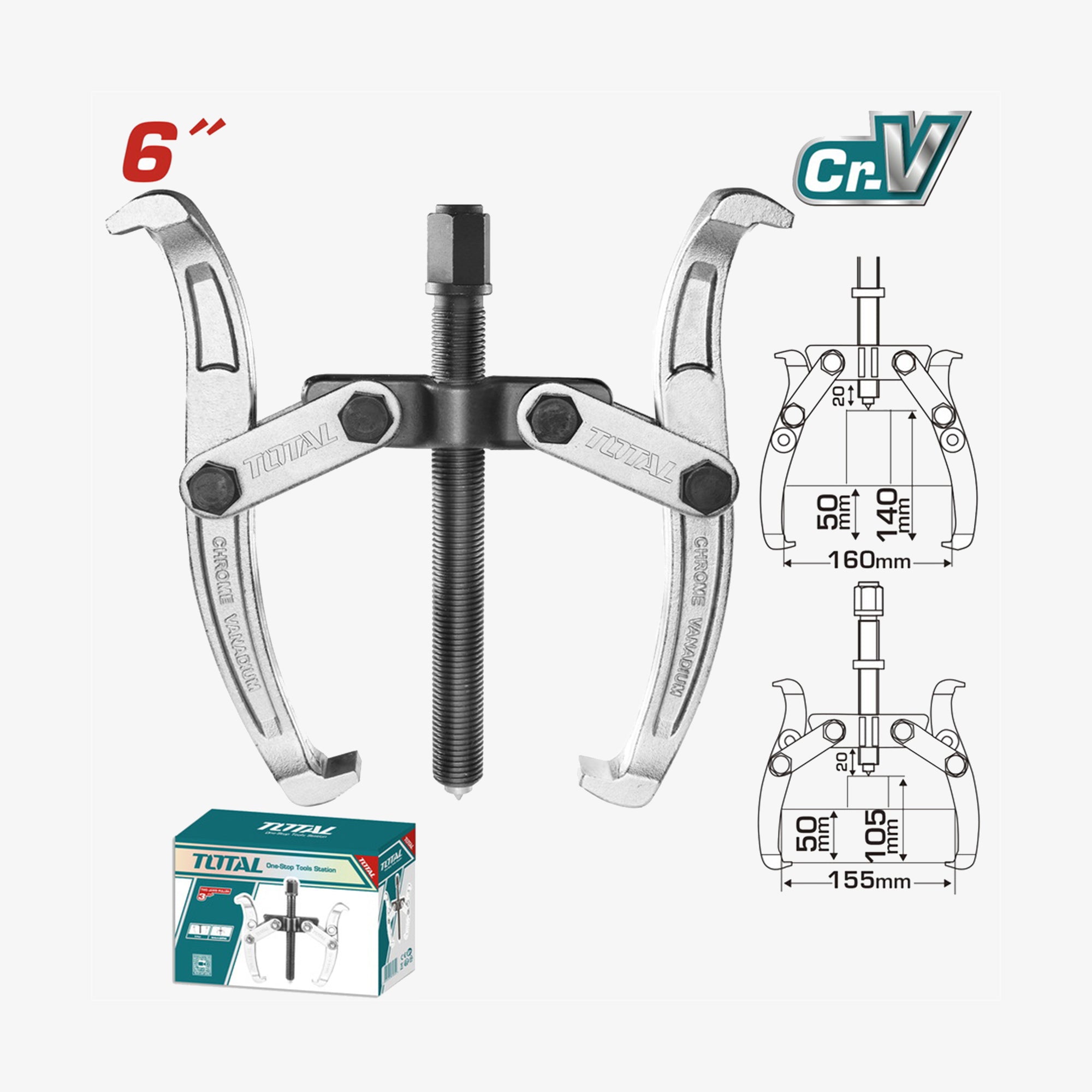 2-Jaw Gear Puller 6"