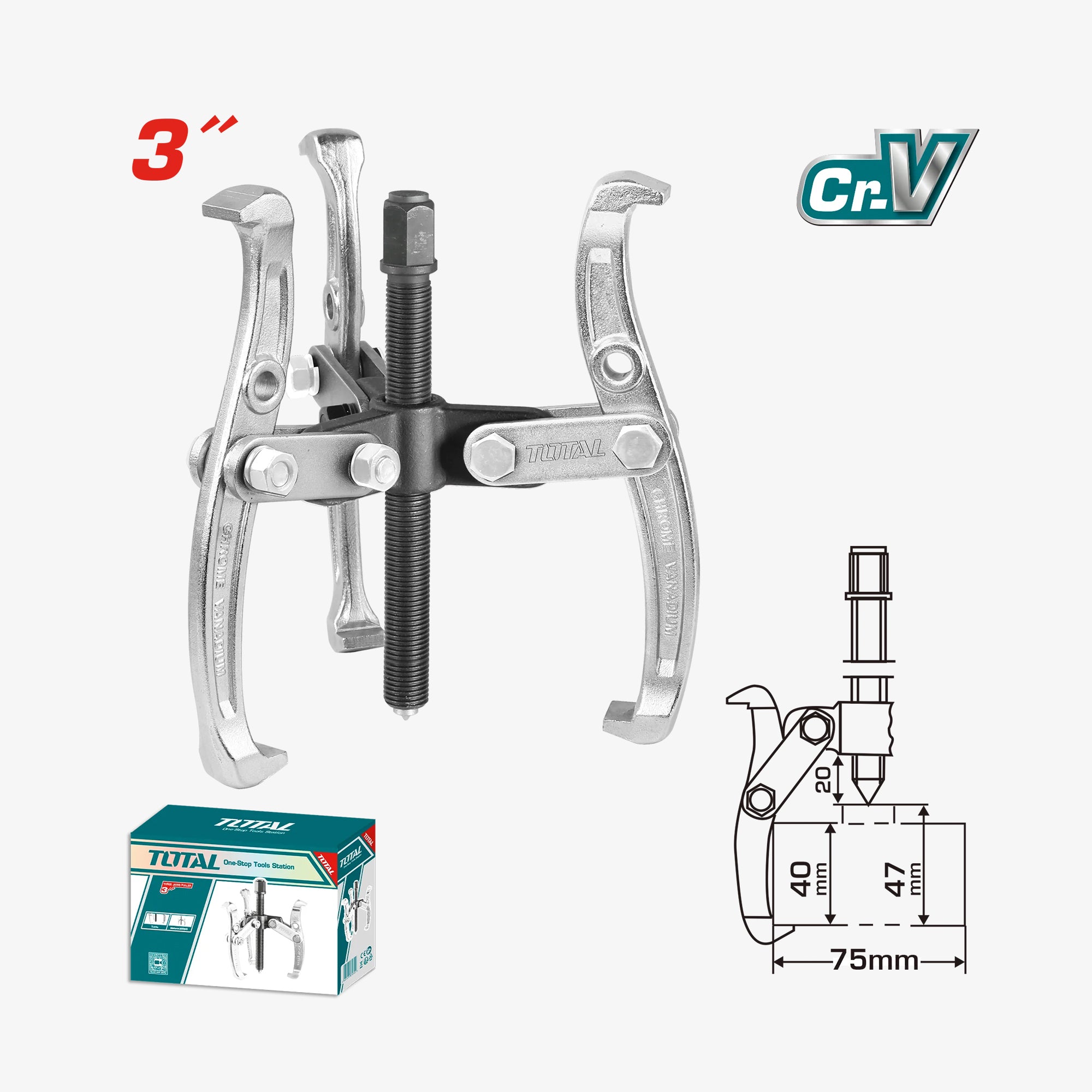3-Jaw Gear Puller 3"