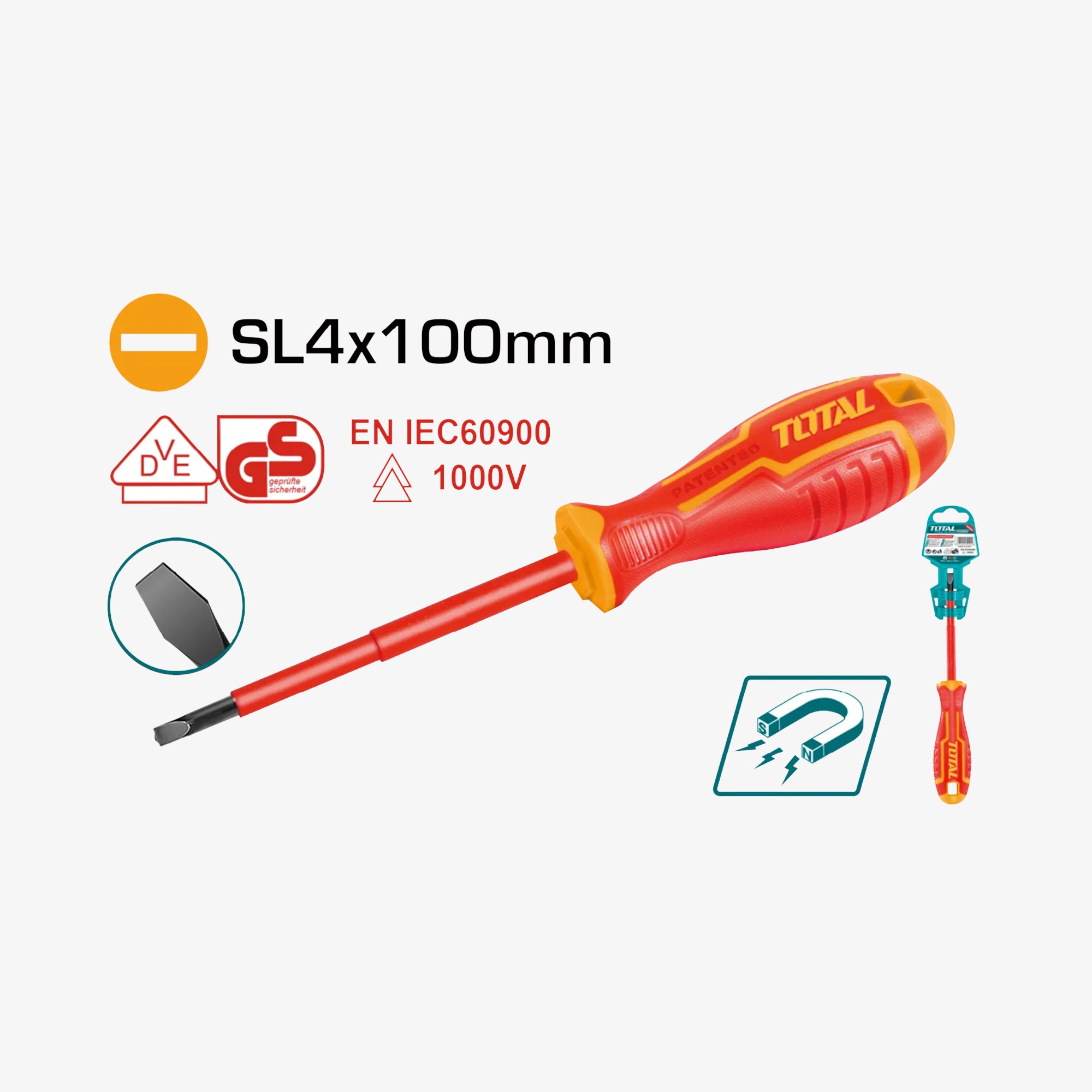 Insulated Screwdriver SL4 1000V
