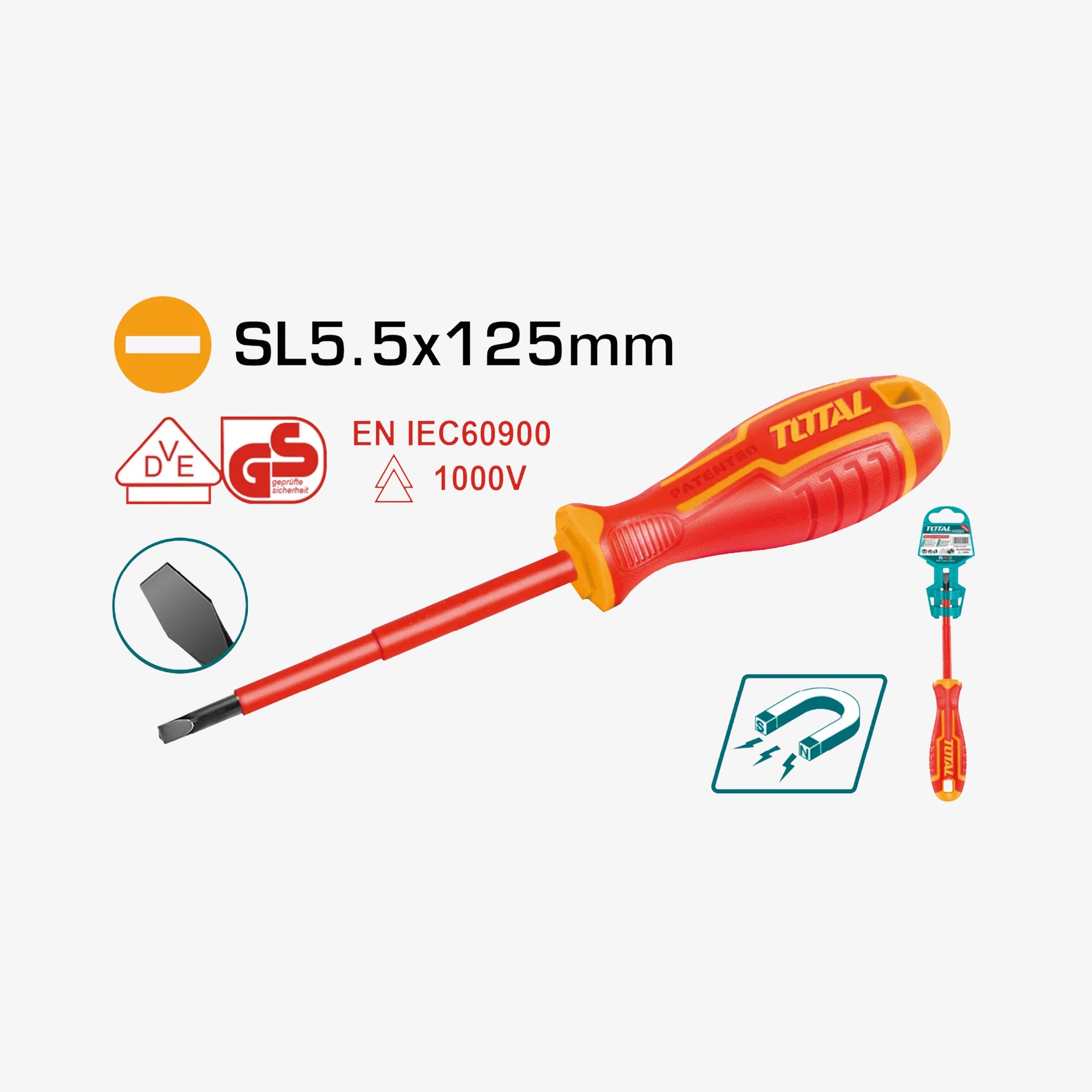 Insulated Screwdriver SL5.5 1000V