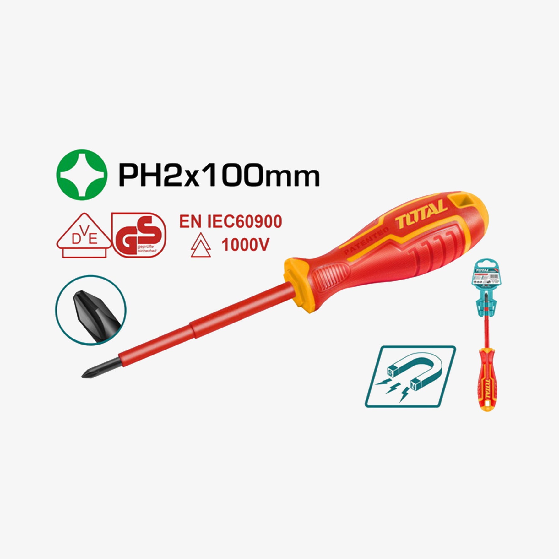 Insulated Screwdriver PH2 1000V